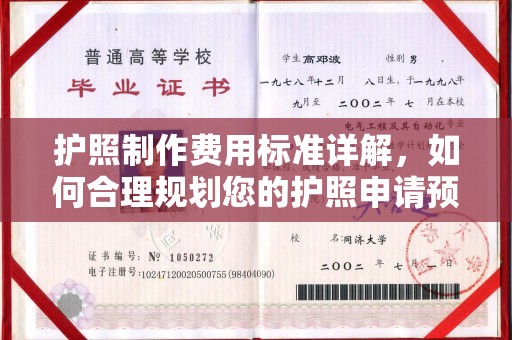阜阳护照制作费用标准详解，如何合理规划您的护照申请预算